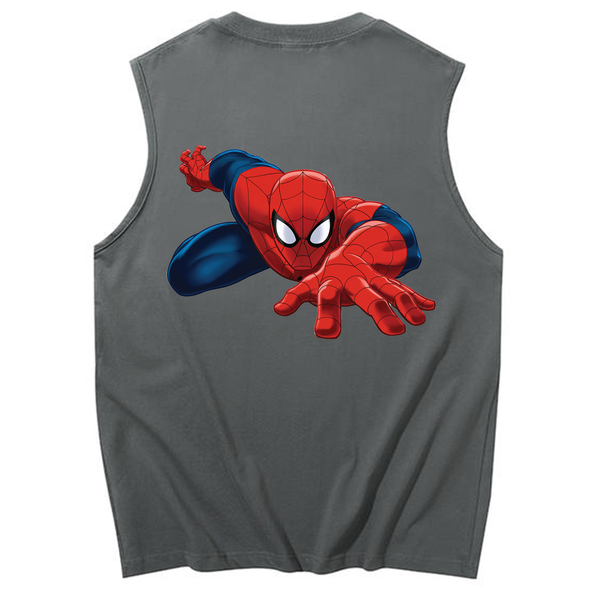 （画像用） Spider Man スパイダーマン コットン100％タンクトップ（背面プリント）